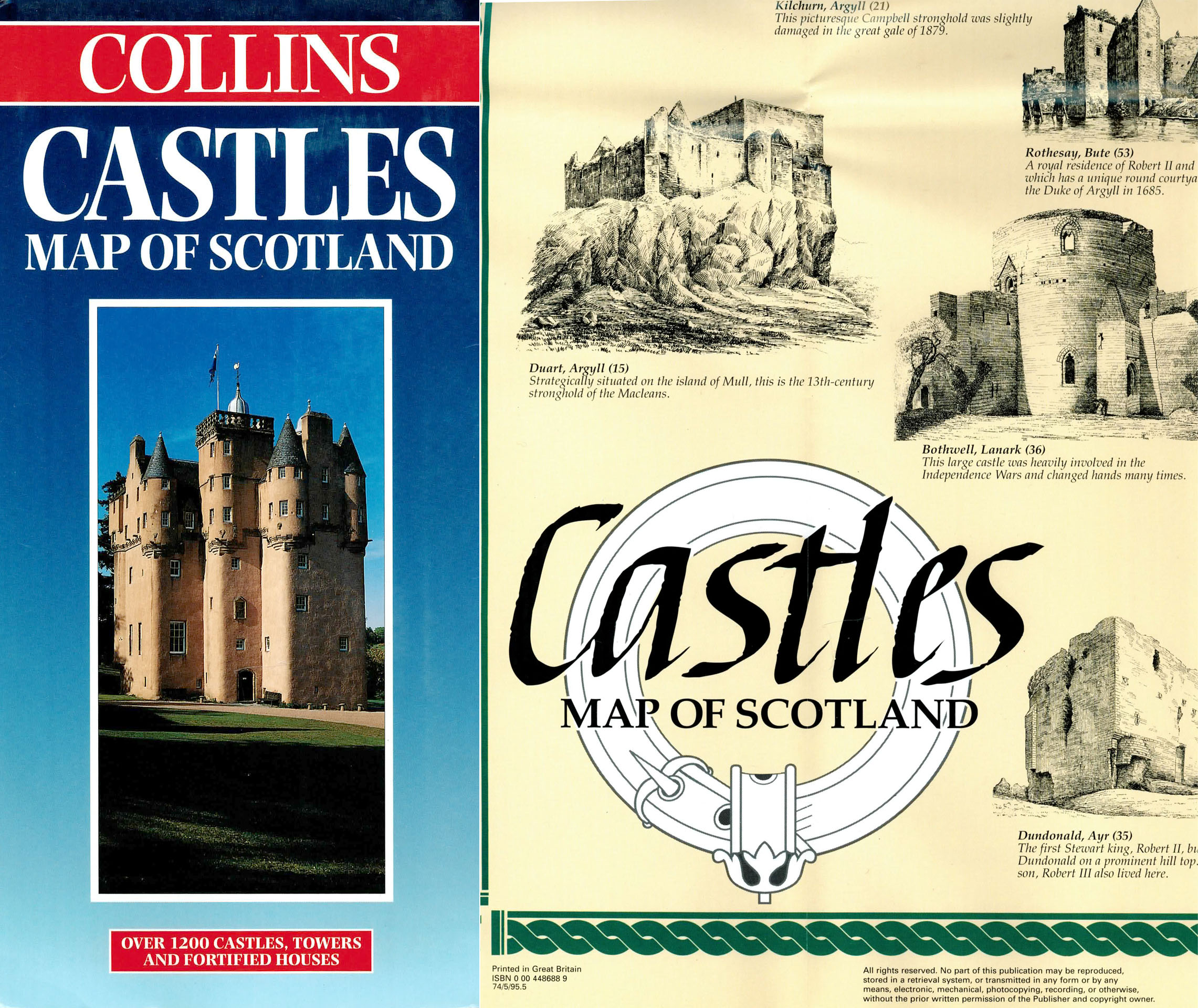 Castles Map of Scotland - Macgregor, Ronald